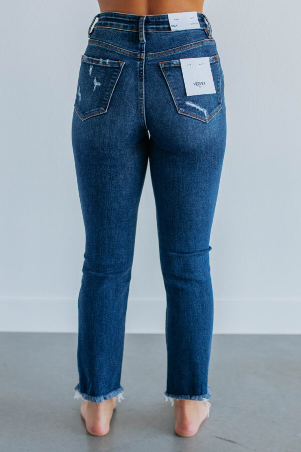 Bella Vervet Jeans - Dark Wash - Image 5