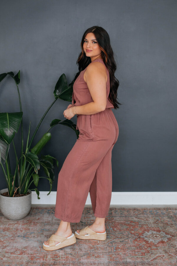 Keren Jumpsuit - Dusty Mauve - Image 4