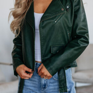 Knox Leather Jacket - Forest