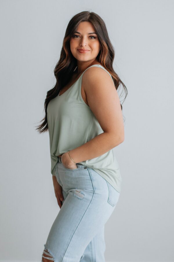 Linley Basic Tank - Light Sage - Image 4