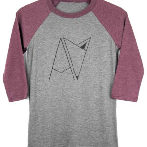 Androgynous Fox Logo | Baseball 3/4 sleeve