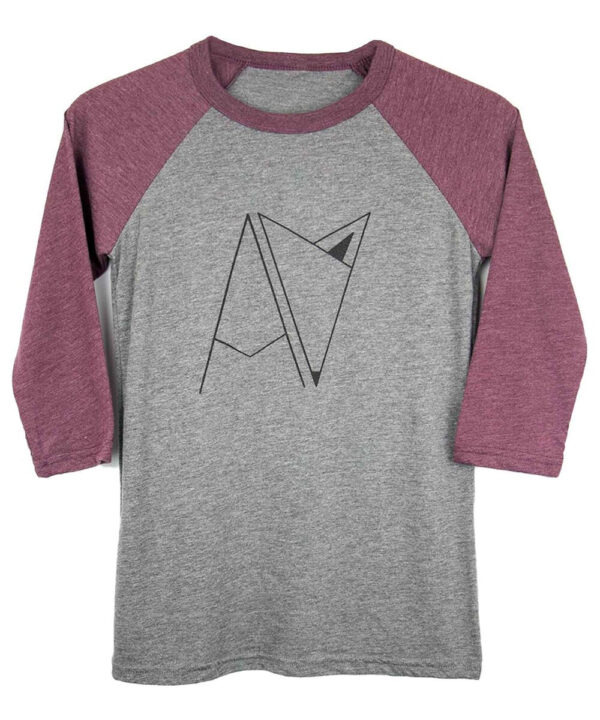 Androgynous Fox Logo | Baseball 3/4 sleeve