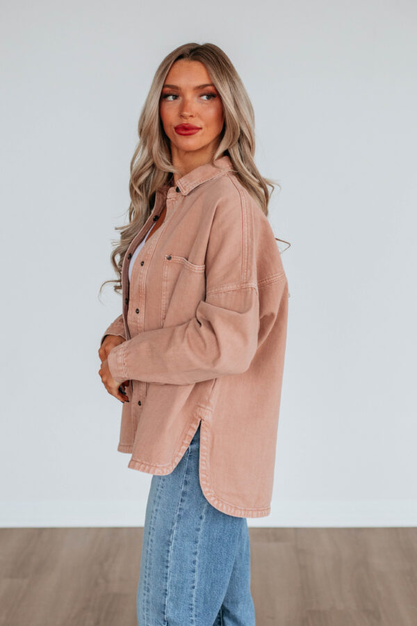 Lovelynn Shacket - Dusty Mauve - Image 2