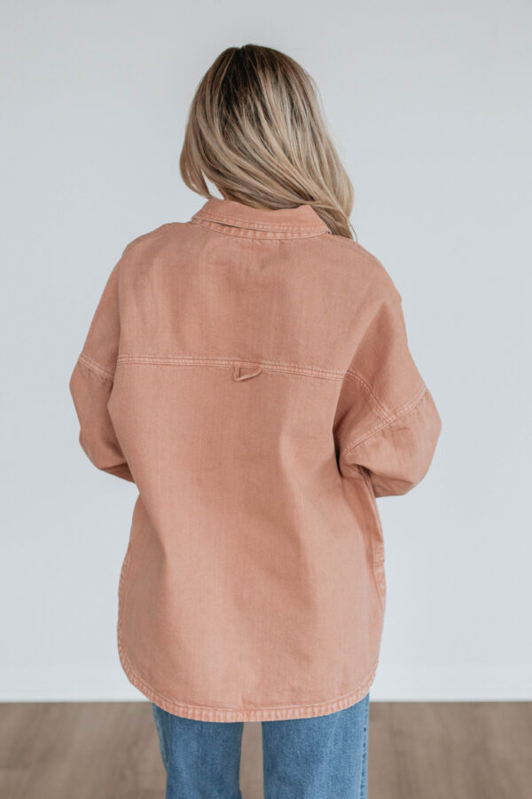 Lovelynn Shacket - Dusty Mauve - Image 5