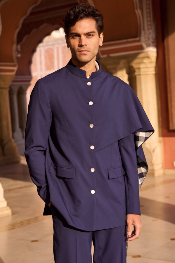 Draped Panel Blazer - Image 8