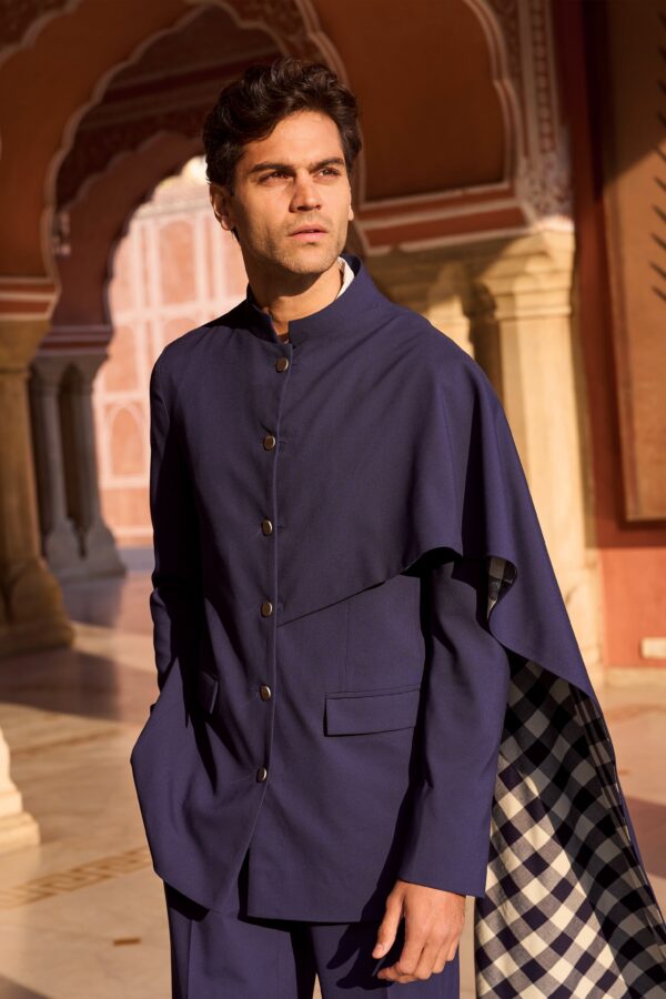 Draped Panel Blazer - Image 2