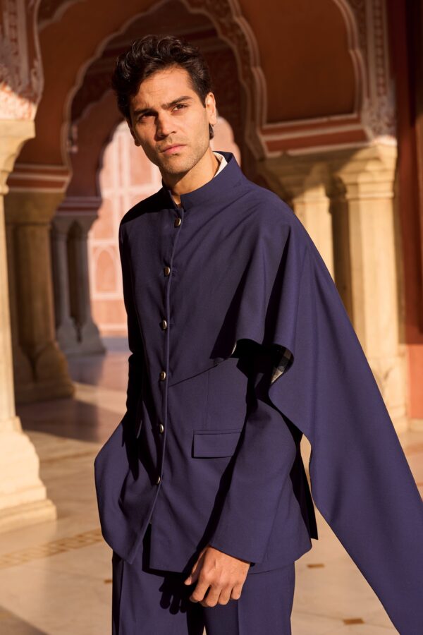 Draped Panel Blazer - Image 5