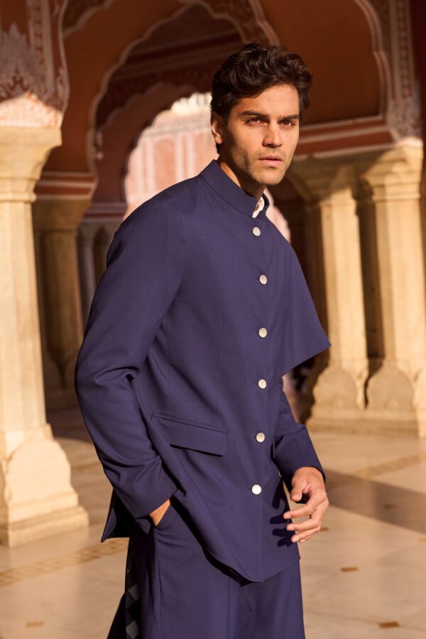 Draped Panel Blazer - Image 6