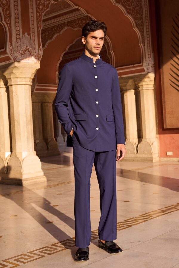 Draped Panel Blazer - Image 9