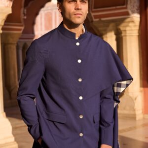 Draped Panel Blazer