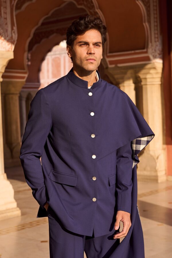 Draped Panel Blazer