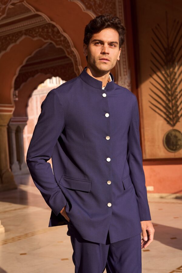 Draped Panel Blazer - Image 7