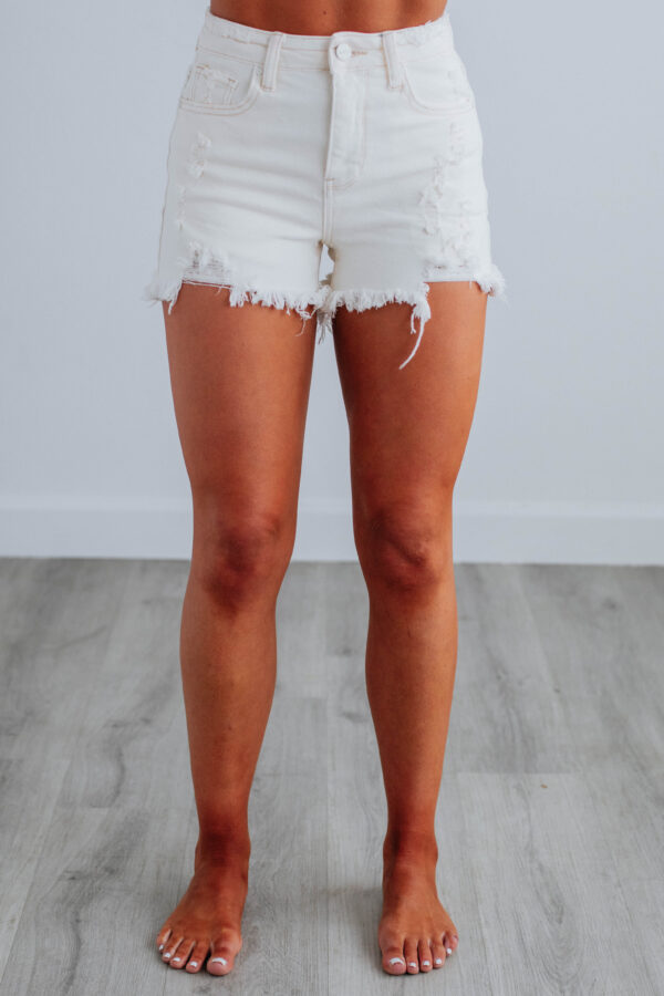 Mae Risen Shorts - Ecru - Image 3