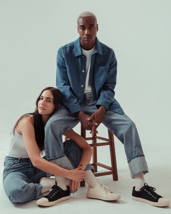 Noskin Shell-Toe Ecru Sneaker - Image 3