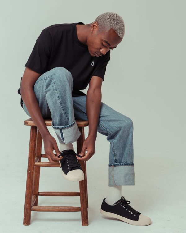 Noskin Shell-Toe Black Sneaker - Image 3