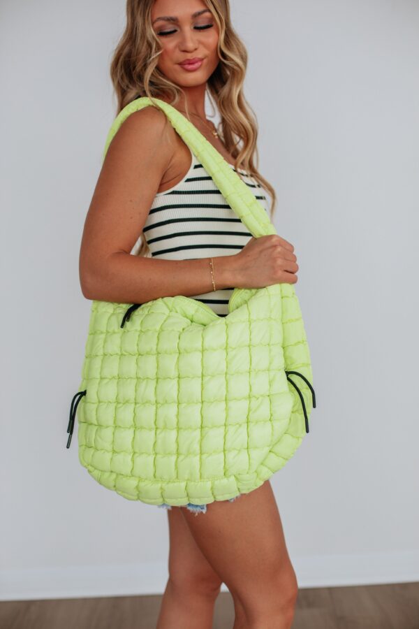 On DND Quilted Bag - Lime
