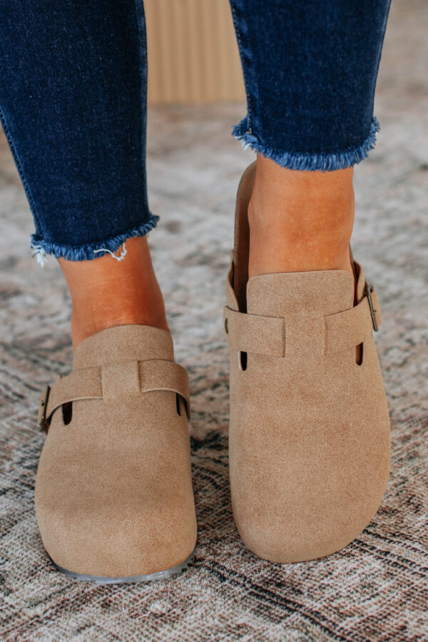 Problem Free Platform Clogs - Taupe - Image 2