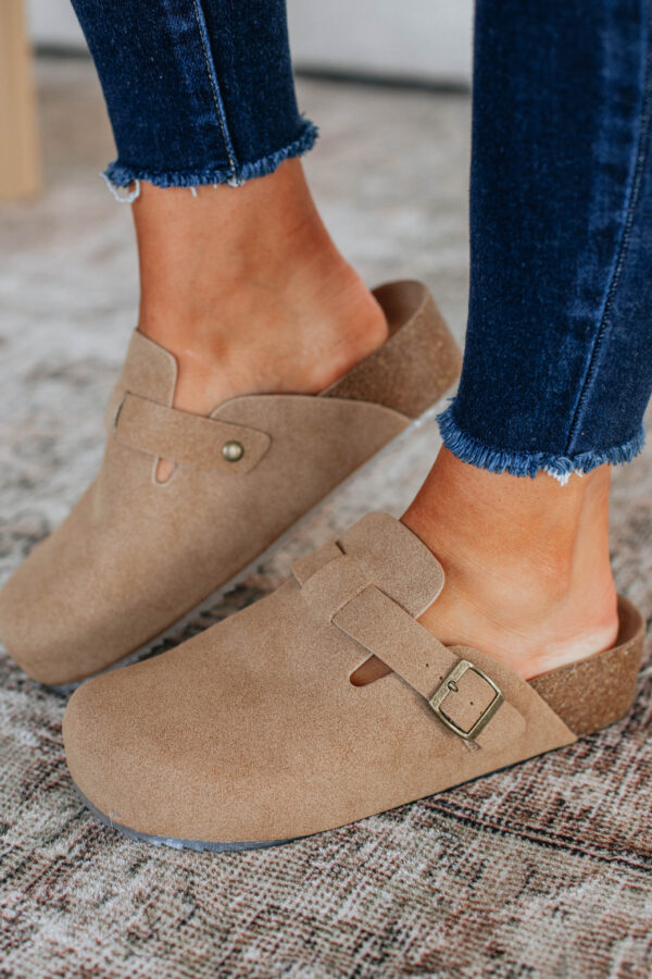 Problem Free Platform Clogs - Taupe - Image 3