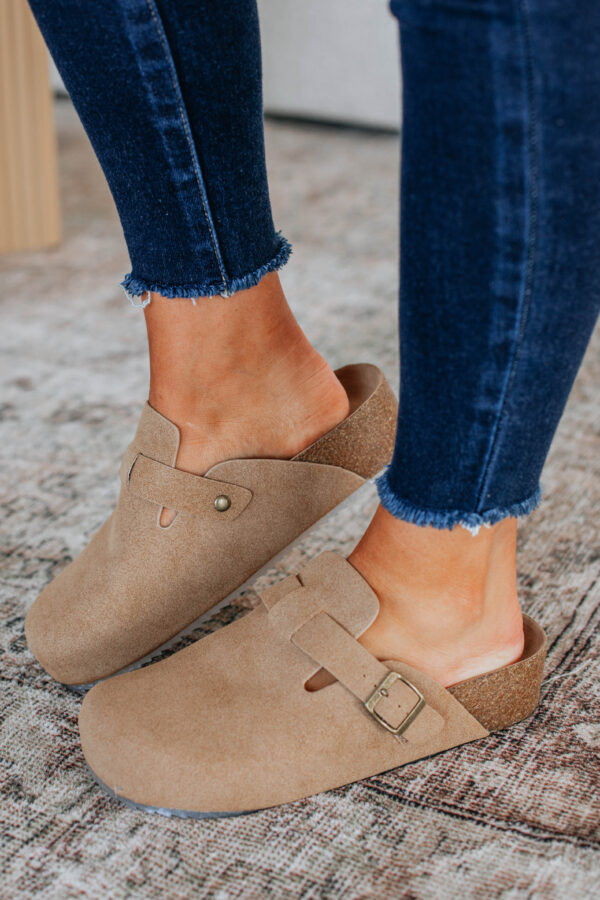 Problem Free Platform Clogs - Taupe - Image 4
