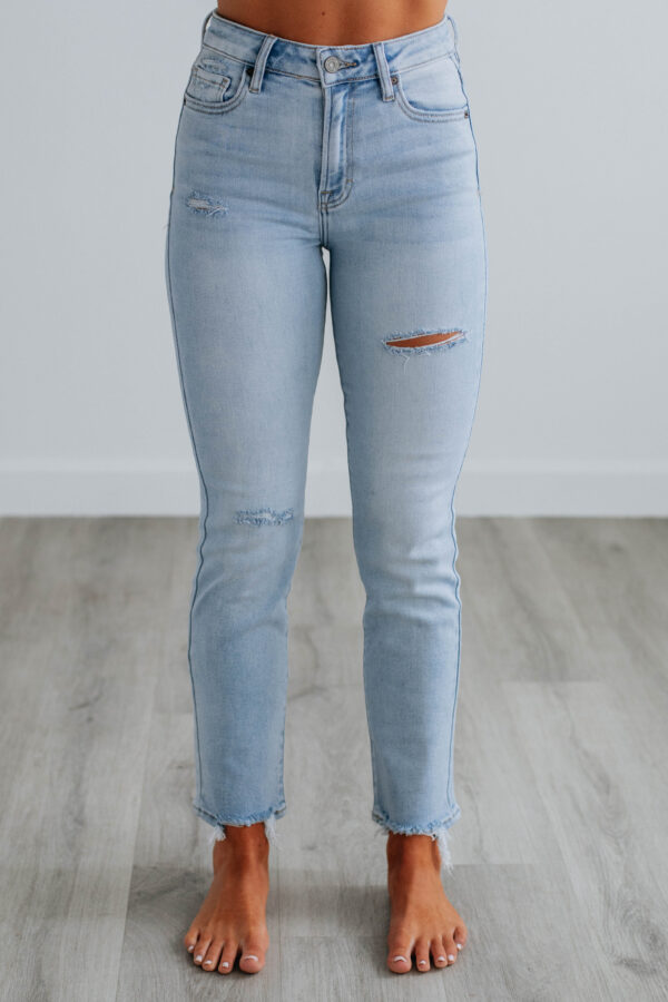 Quinn Hidden Jeans - Light Wash - Image 3