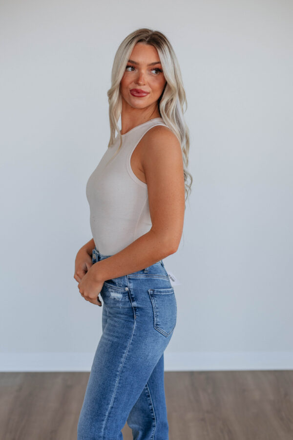 April Ribbed Bodysuit - Natural - Image 2