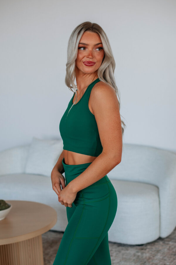 Astoria Sports Bra - Hunter Green - Image 2