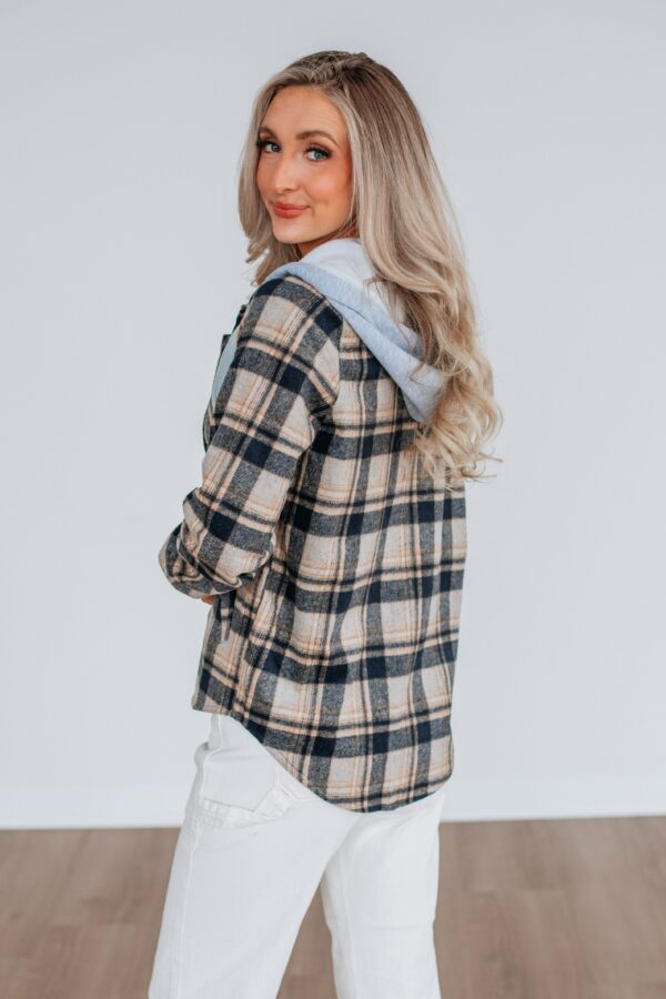 Jeremiah Flannel Shacket - Navy Mix - Image 4