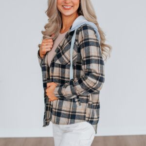 Jeremiah Flannel Shacket - Navy Mix