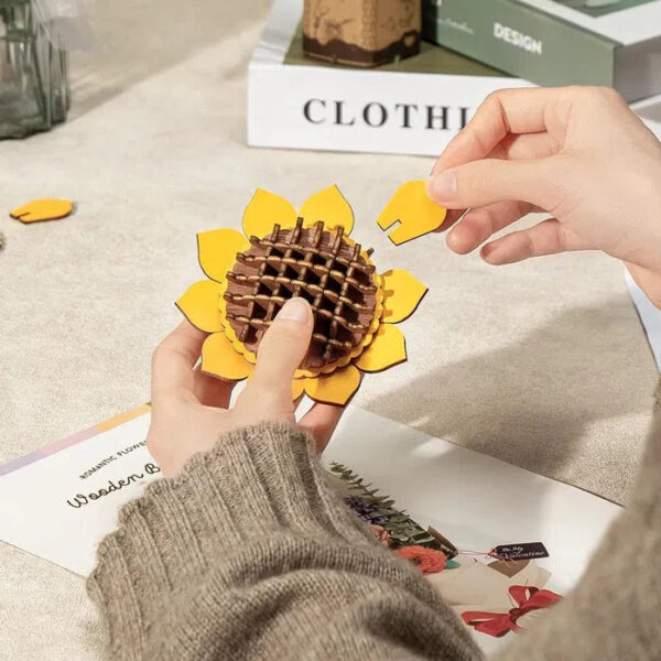 3D Wooden Flower Puzzles - Image 22