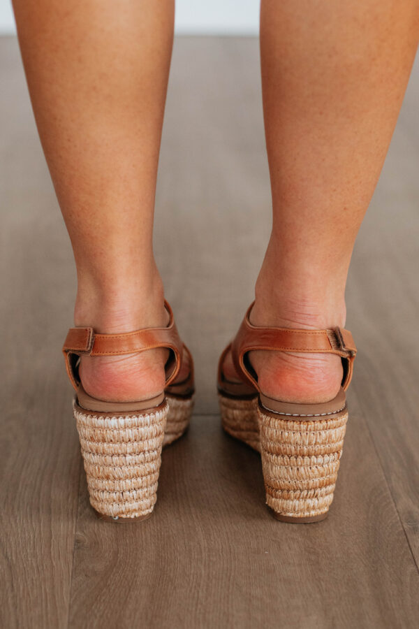 Sweet Direction Wedges - Cognac - Image 5