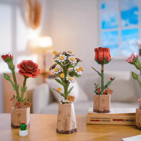 3D Wooden Flower Puzzles - Image 36