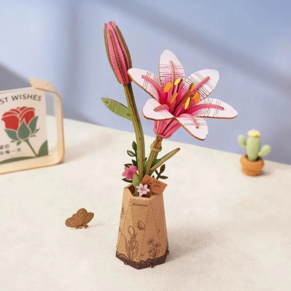 3D Wooden Flower Puzzles - Image 43