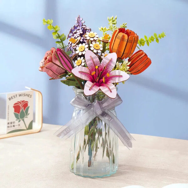 3D Wooden Flower Puzzles - Image 40