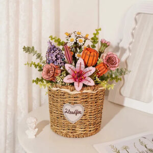 3D Wooden Flower Puzzles