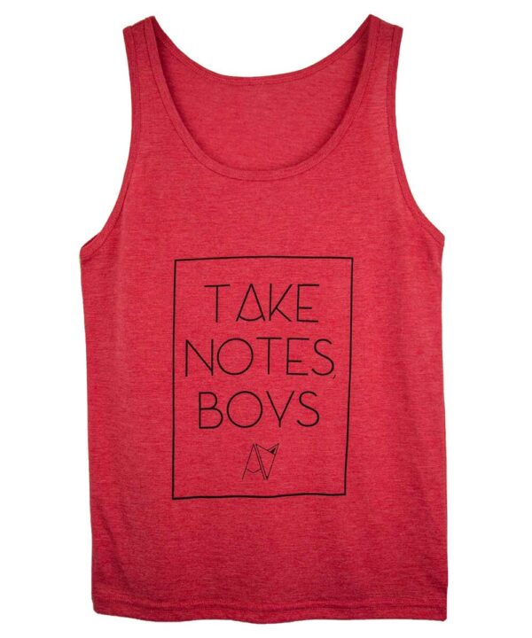 Take Notes, Boys | Tank Top - Image 3