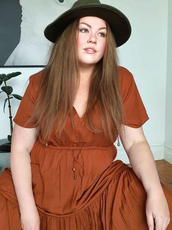 Tropical Maxi Dress // Cinnamon - Image 4