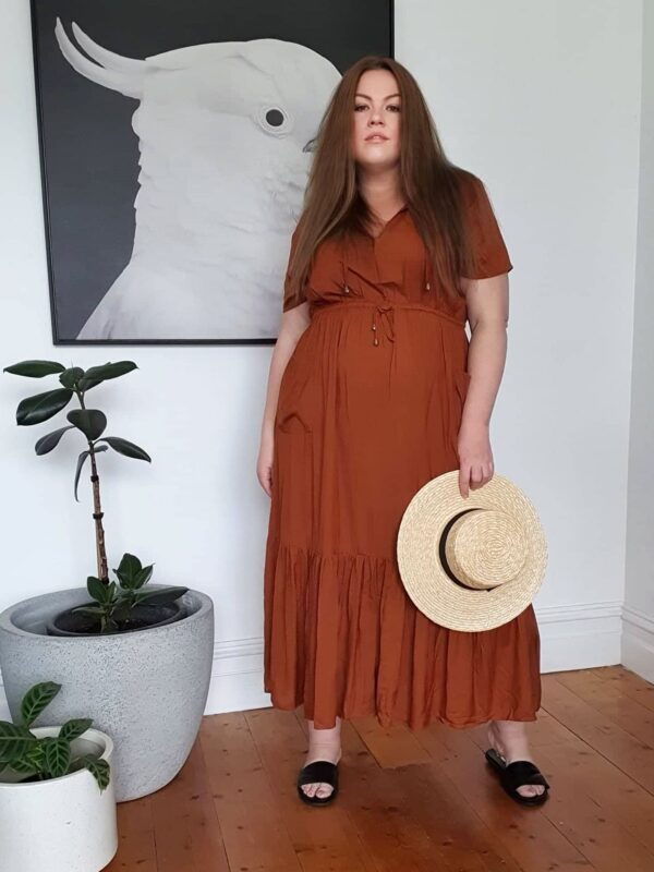 Tropical Maxi Dress // Cinnamon - Image 7