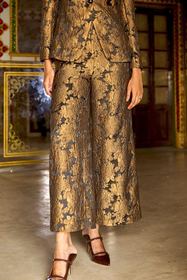 Brocade Wide Legged Pant