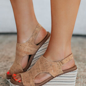 Sweet Direction Wedges - Cork