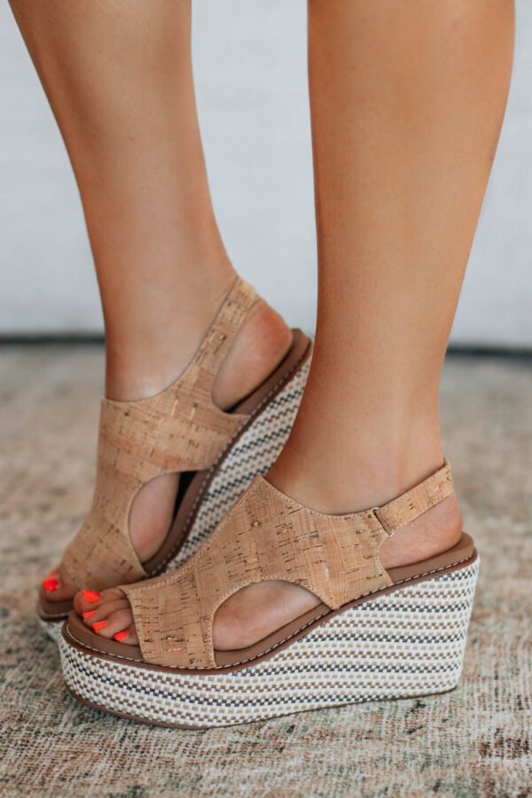 Sweet Direction Wedges - Cork