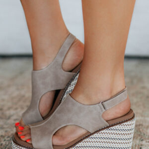Sweet Direction Wedges - Stone
