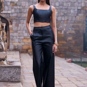 Waxed Denim Corset and Pant