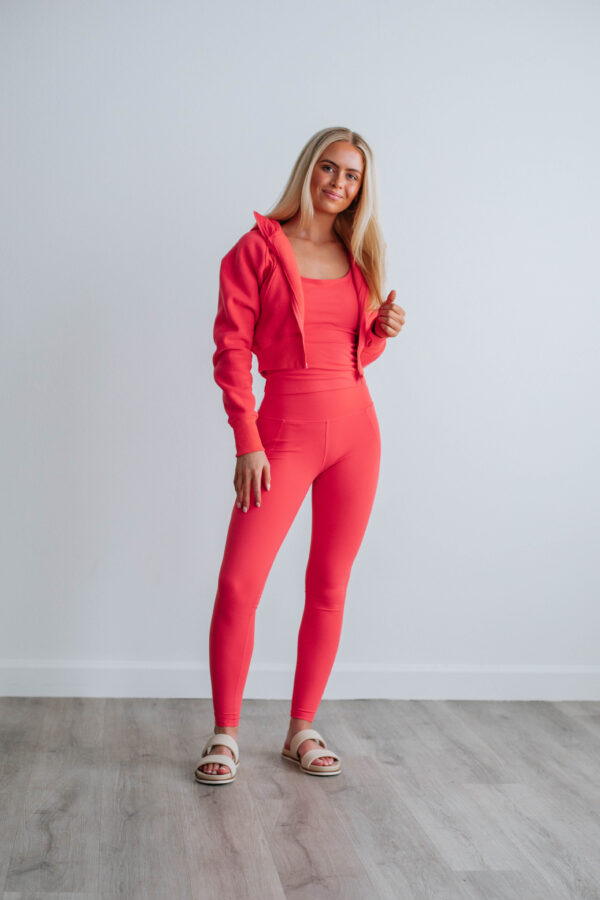 Zalen Active Leggings - Hibiscus - Image 3