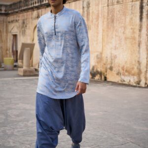Long Shirt and Draped Pant