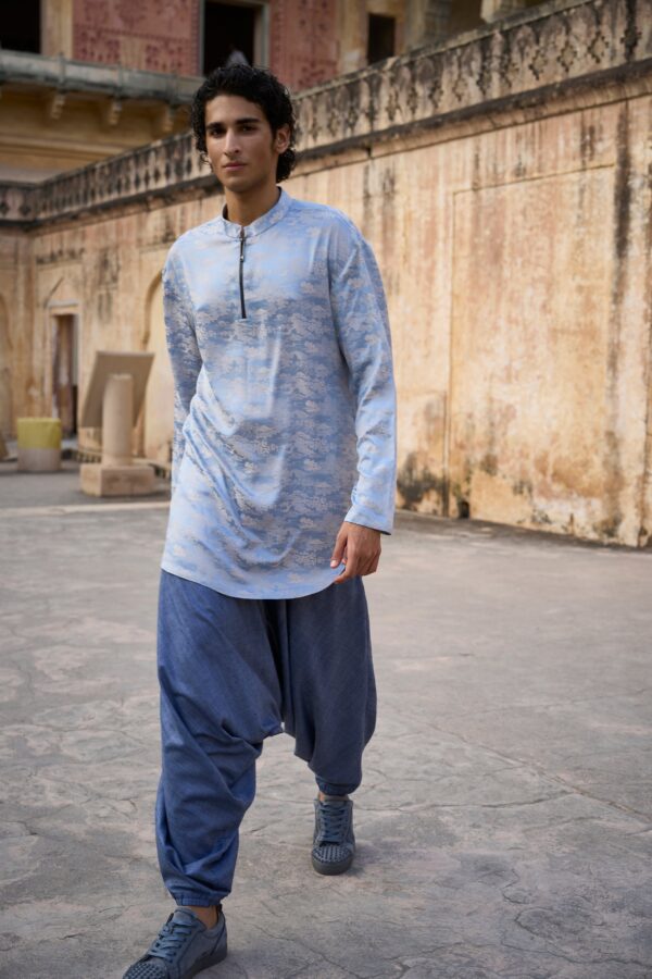 Long Shirt and Draped Pant