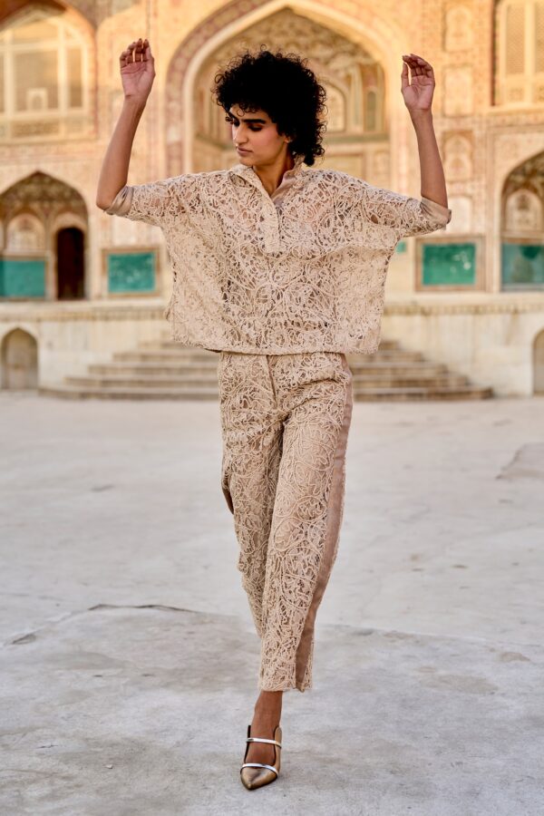 Cord Embroidered Lace Set - Image 3