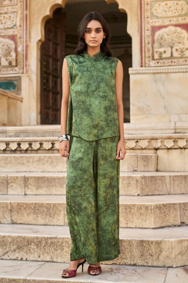 Sleeveless Jacquard Top