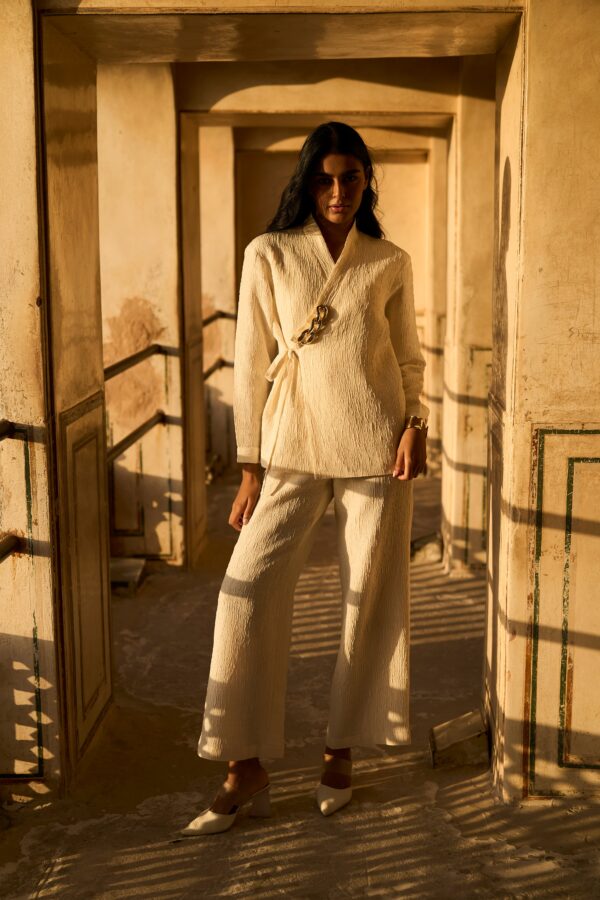 Textured Straight Pant - Image 2
