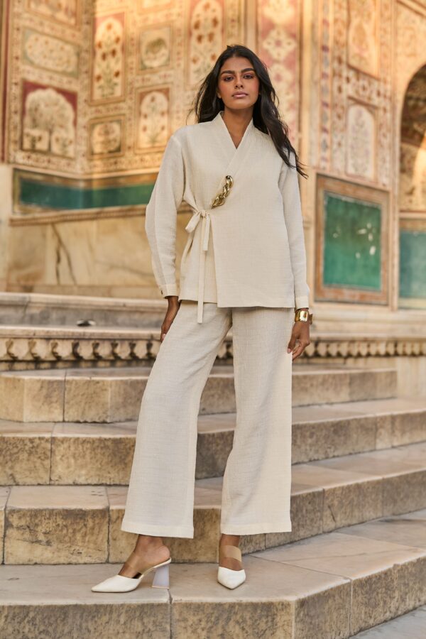 Textured Straight Pant - Image 5