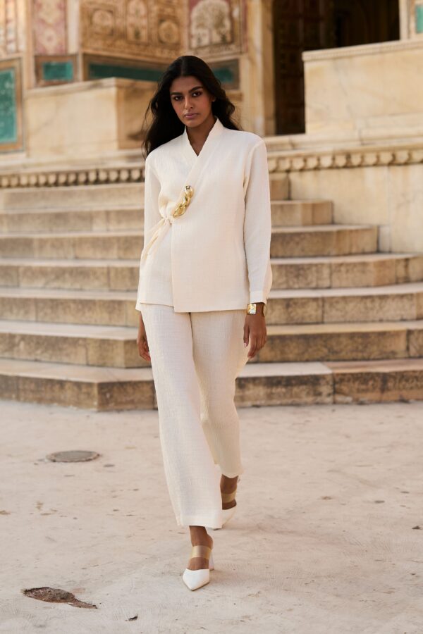 Textured Side Tie Top - Image 6